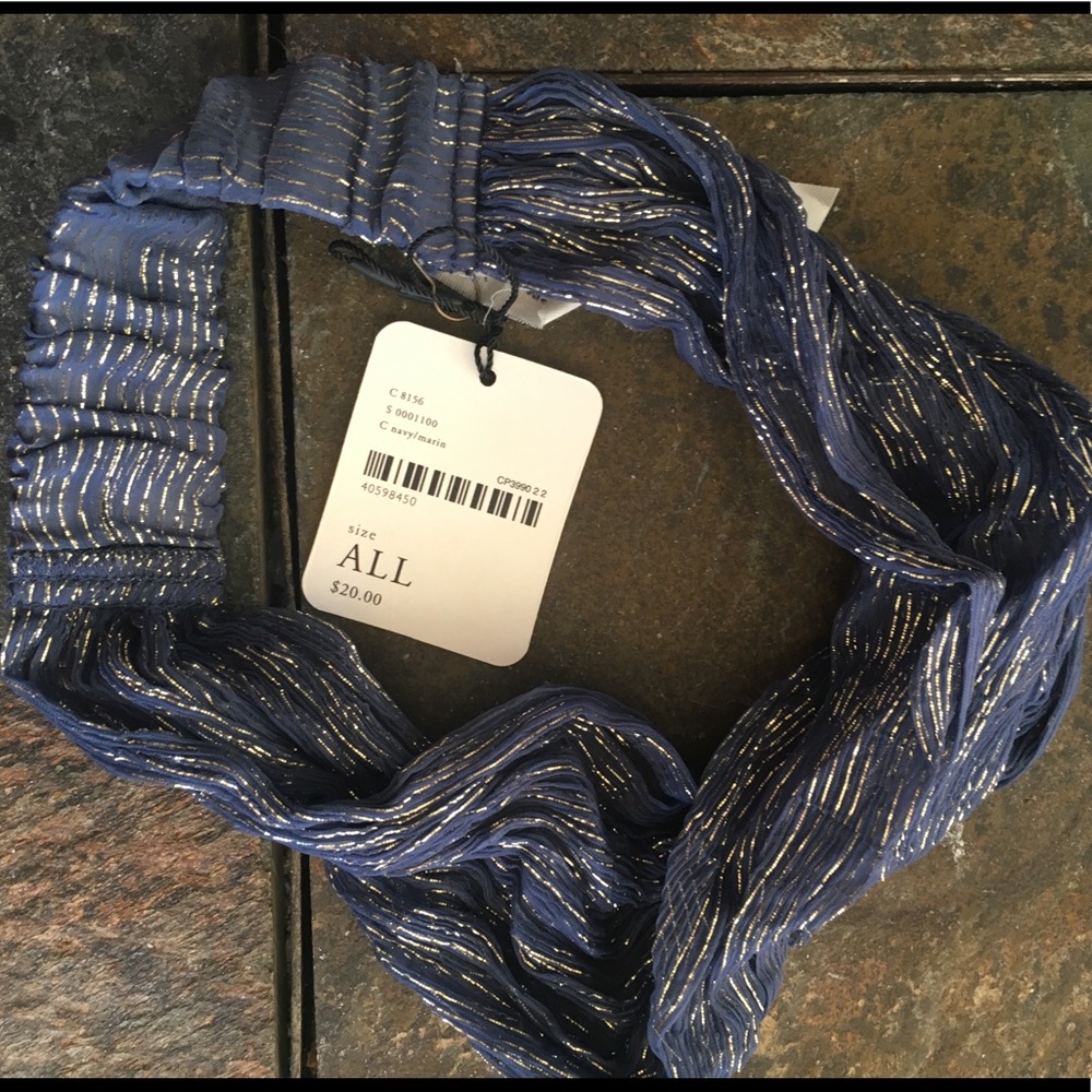 Blue and Gold Free People Headband